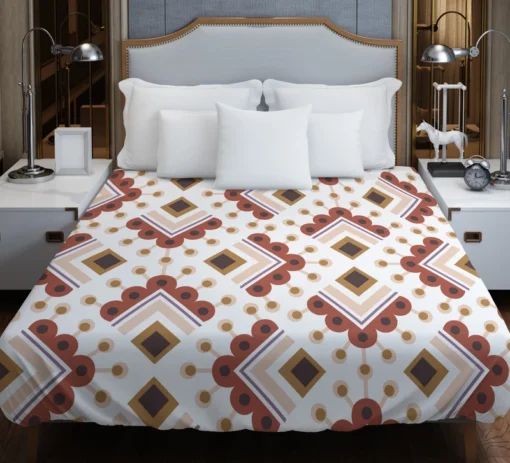 Ethnic Oriental Ikat Duvet Cover