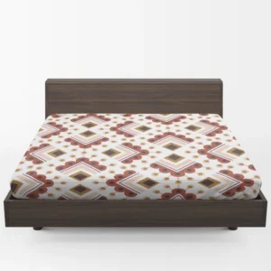 Ethnic Oriental Ikat Fitted Sheet 1