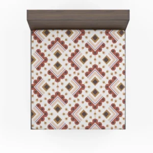 Ethnic Oriental Ikat Fitted Sheet