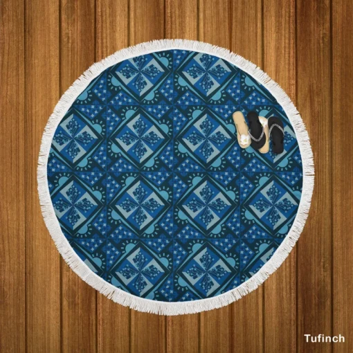 Ethnic Pattern Philippine Design Round Beach Towel