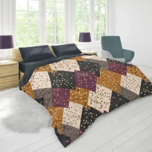 Ethnic Retro Triangle Pattern Duvet Cover 1