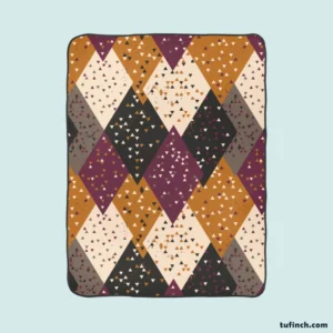 Ethnic Retro Triangle Pattern Fleece Blanket 1