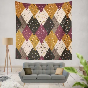 Ethnic Retro Triangle Pattern Wall Tapestry