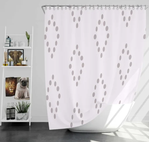 Ethnic Triangle Minimalist Pattern Shower Curtain