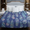 Ethnic Tribal Feather Background Duvet Cover