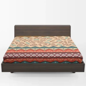 Ethnic Tribal Pattern Background Fitted Sheet 1