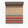 Ethnic Tribal Pattern Background Fitted Sheet