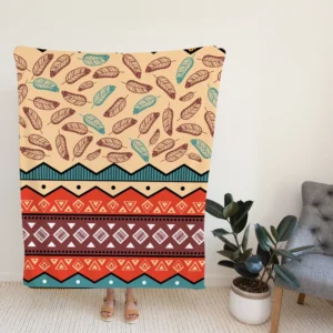 Ethnic Tribal Pattern Background Fleece Blanket