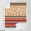 Ethnic Tribal Pattern Background Sherpa Fleece Blanket