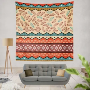 Ethnic Tribal Pattern Background Wall Tapestry