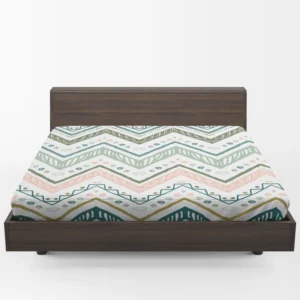 Ethnic Zigzag Chevron Motif Fitted Sheet 1