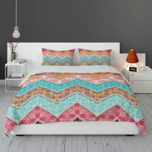 Ethnic Zigzag Pattern Bedding Set 1