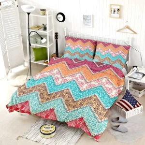 Ethnic Zigzag Pattern Bedding Set