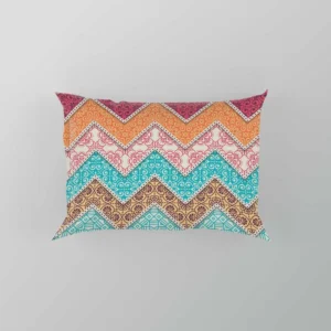 Ethnic Zigzag Pattern Pillow Case