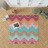 Ethnic Zigzag Pattern Rug