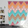 Ethnic Zigzag Pattern Shower Curtain