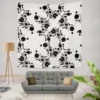 Ethno Pattern Boho Floral Design Wall Tapestry