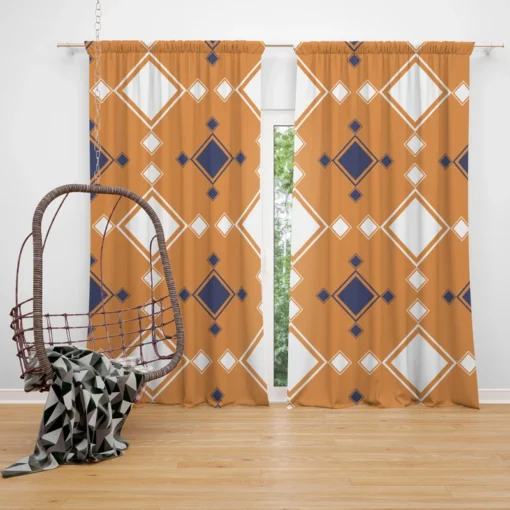 European Diamond Cut Pattern Curtain