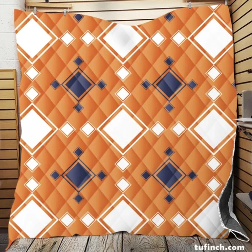 European Diamond Cut Pattern Quilt Blanket