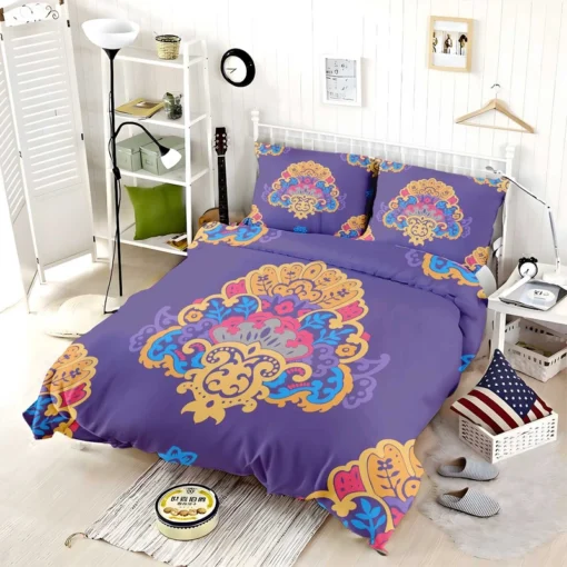 Exotic Blooming Floral Design Bedding Set