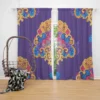 Exotic Blooming Floral Design Curtain