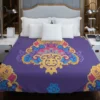 Exotic Blooming Floral Design Duvet Cover