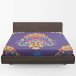 Exotic Blooming Floral Design Fitted Sheet 1