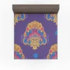 Exotic Blooming Floral Design Fitted Sheet