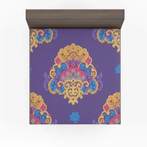 Exotic Blooming Floral Design Fitted Sheet