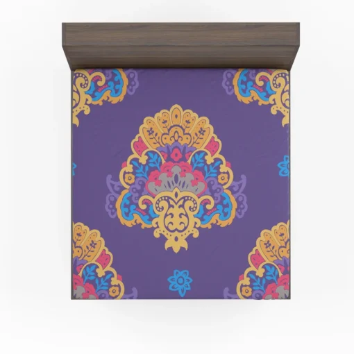 Exotic Blooming Floral Design Fitted Sheet