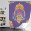 Exotic Blooming Floral Design Shower Curtain