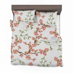 Exotic Chinoiserie Vintage Sakura Pattern Bedding Set 2