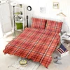 Faded Red Ambesonne Plaid Pattern Bedding Set