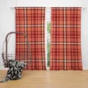 Faded Red Ambesonne Plaid Pattern Curtain