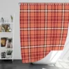 Faded Red Ambesonne Plaid Pattern Shower Curtain