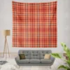 Faded Red Ambesonne Plaid Pattern Wall Tapestry