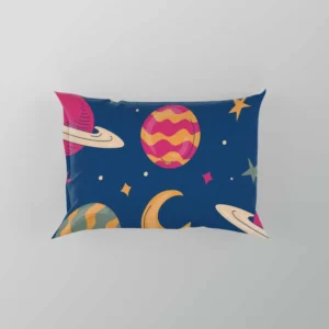 Fantasy Planet Saturn Pattern Pillow Case