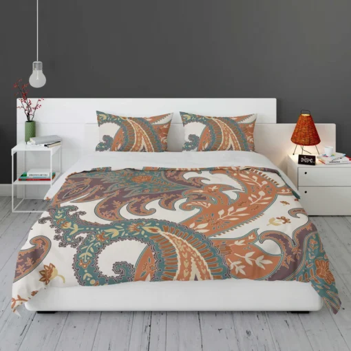 Fantasy Vintage Flowers Paisley Design Bedding Set 1