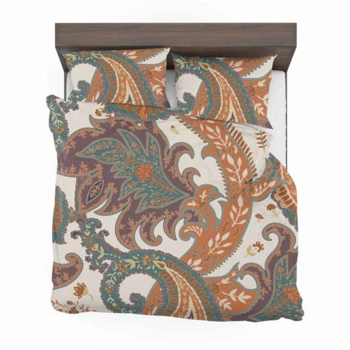 Fantasy Vintage Flowers Paisley Design Bedding Set 2