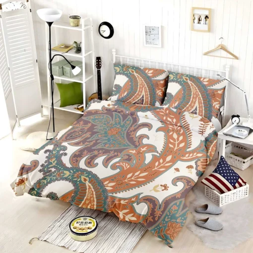 Fantasy Vintage Flowers Paisley Design Bedding Set