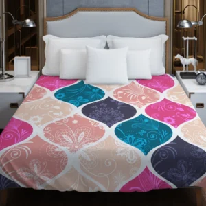 Festive Colored Turkish Patchwork Duvet Cover