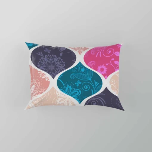 Festive Colored Turkish Patchwork Pillow Case