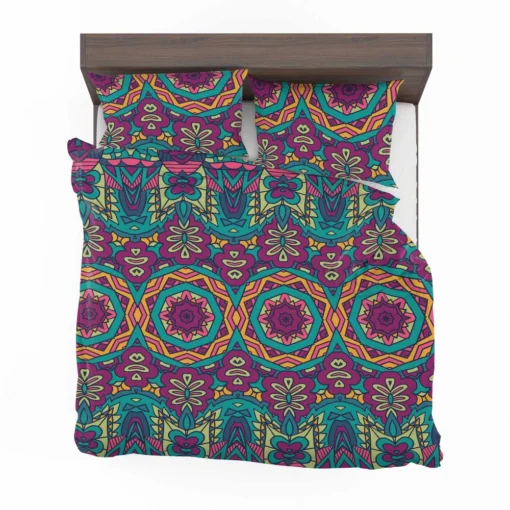 Festive Colorful Ethnic Pattern Bedding Set 2