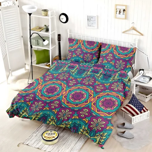 Festive Colorful Ethnic Pattern Bedding Set