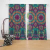 Festive Colorful Ethnic Pattern Curtain