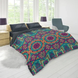 Festive Colorful Ethnic Pattern Duvet Cover 1