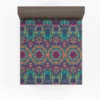 Festive Colorful Ethnic Pattern Fitted Sheet