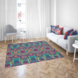 Festive Colorful Ethnic Pattern Rug 2