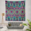 Festive Colorful Ethnic Pattern Wall Tapestry