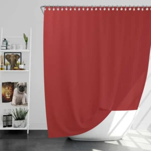 Fire Engine Red Shower Curtain